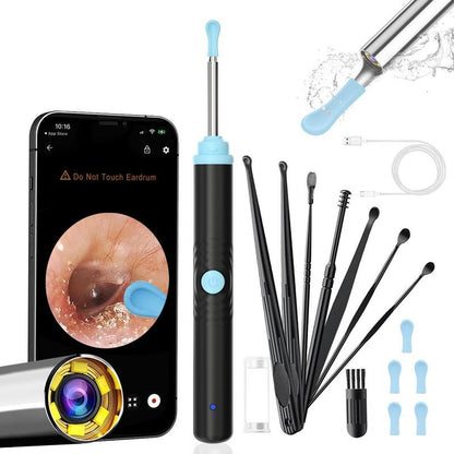 Revolutionary Silicone Ear Hygiene Set with HD Camera & Wireless Convenience
