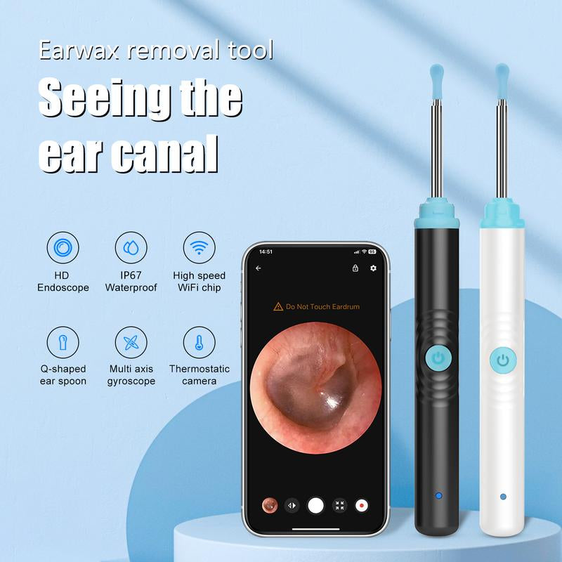 Revolutionary Silicone Ear Hygiene Set with HD Camera & Wireless Convenience