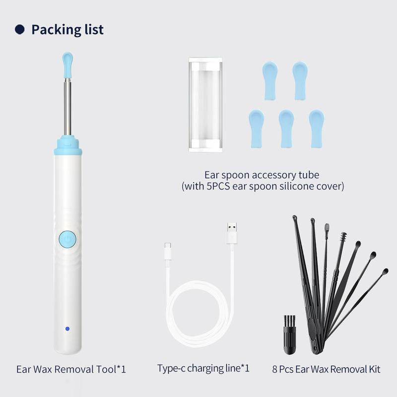 Revolutionary Silicone Ear Hygiene Set with HD Camera & Wireless Convenience