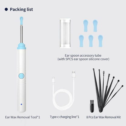 Revolutionary Silicone Ear Hygiene Set with HD Camera & Wireless Convenience