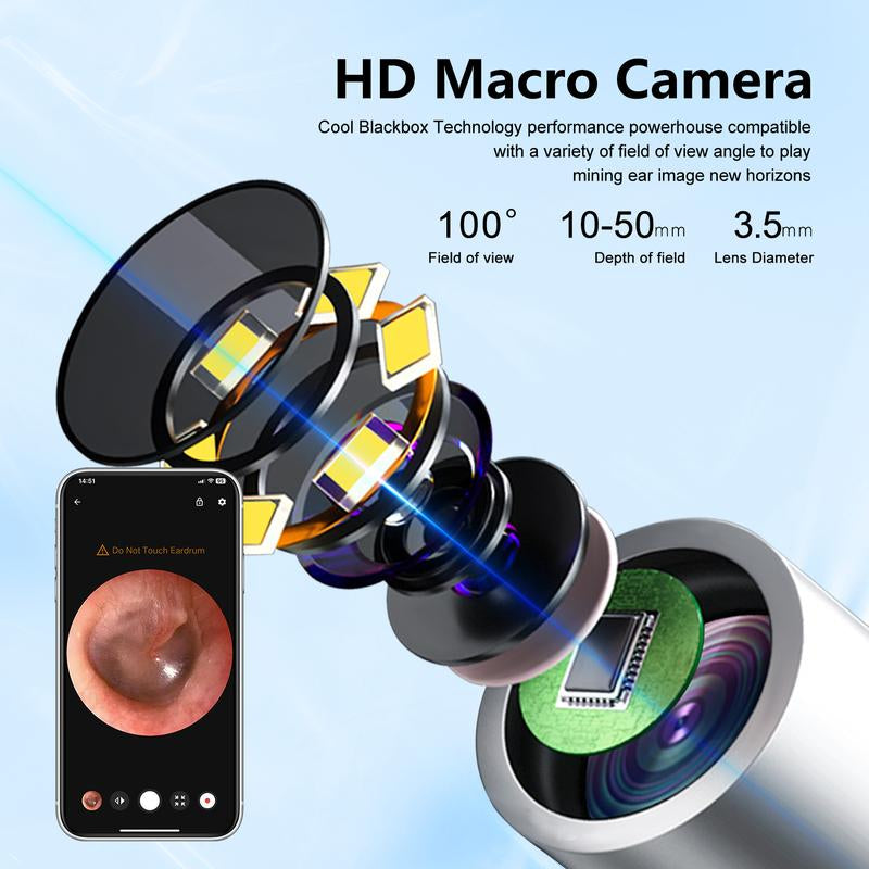 Revolutionary Silicone Ear Hygiene Set with HD Camera & Wireless Convenience