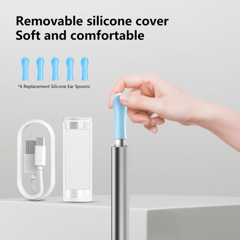 Revolutionary Silicone Ear Hygiene Set with HD Camera & Wireless Convenience